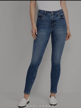 Old Navy Rockstar Women's Super Skinny Jeans Blue Stretch ** Size 14 ** EUC!!